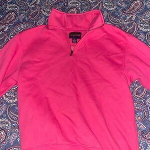 Bright Pink Half-Zip Pullover